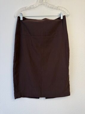 Classic Brown Pencil Skirt - Women's Tailored Skirt